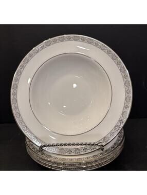 (4) GORHAM GRAND GALLERY 1831 PORCELAIN 8 1/4"  PASTA SOUP BOWL